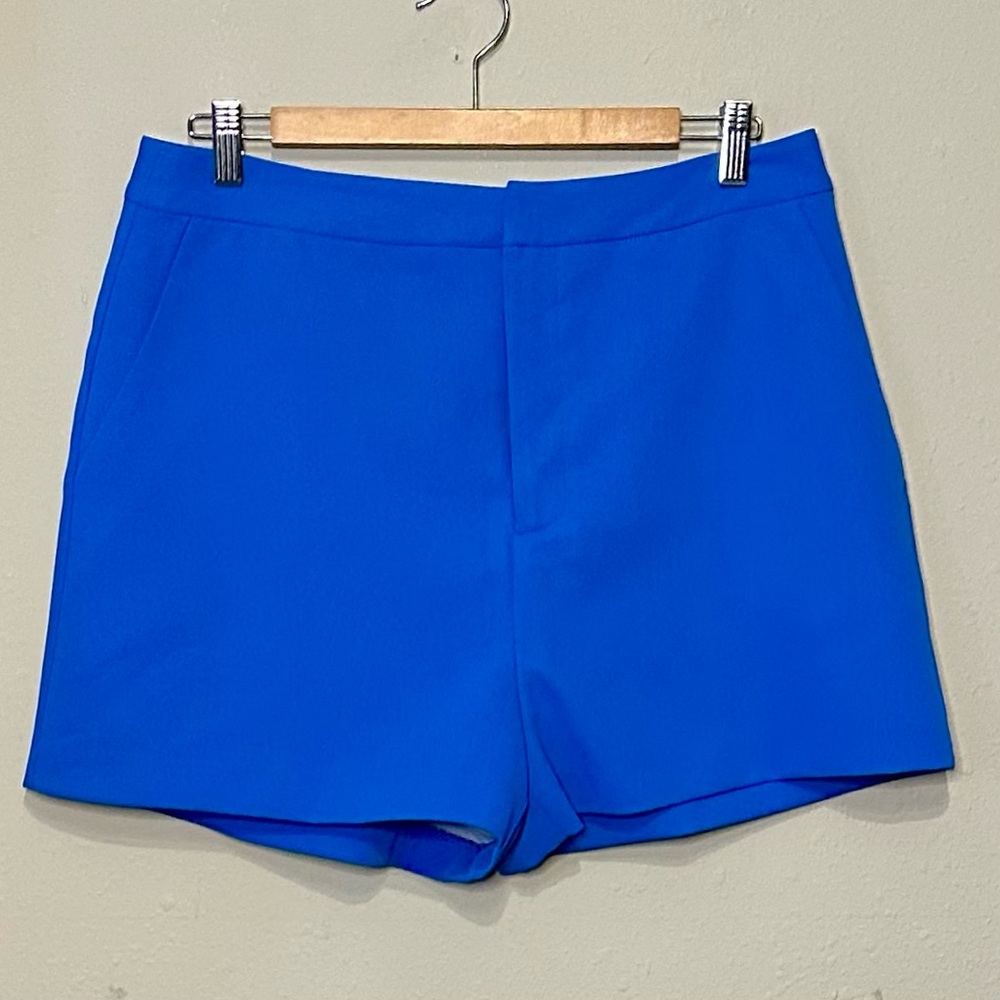 Endless Rose Bright Blue High Waist Shorts - Picture 4 of 12
